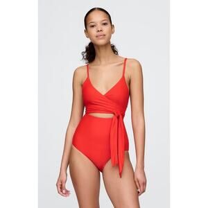 NWT Gap Womens Size Small Swimsuit Cutout Wrap One-Piece